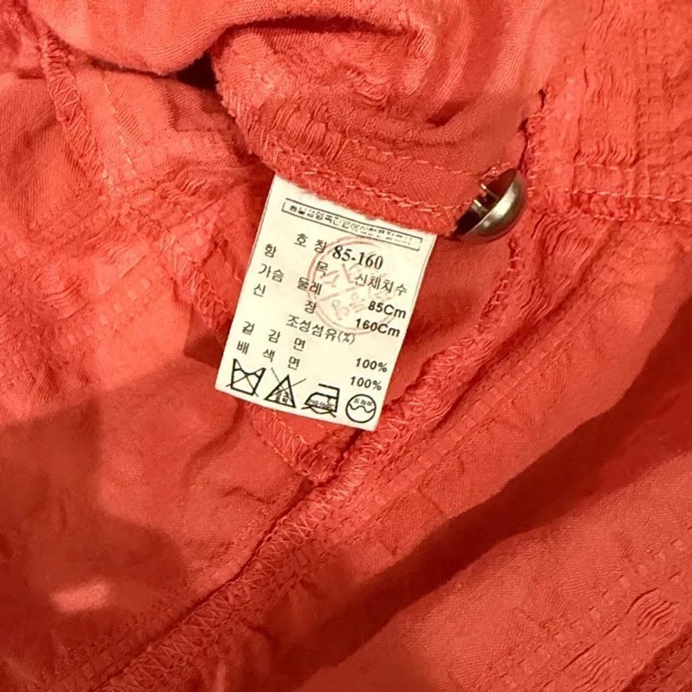 Coral Button-Up Blouse - Picture 4 of 5